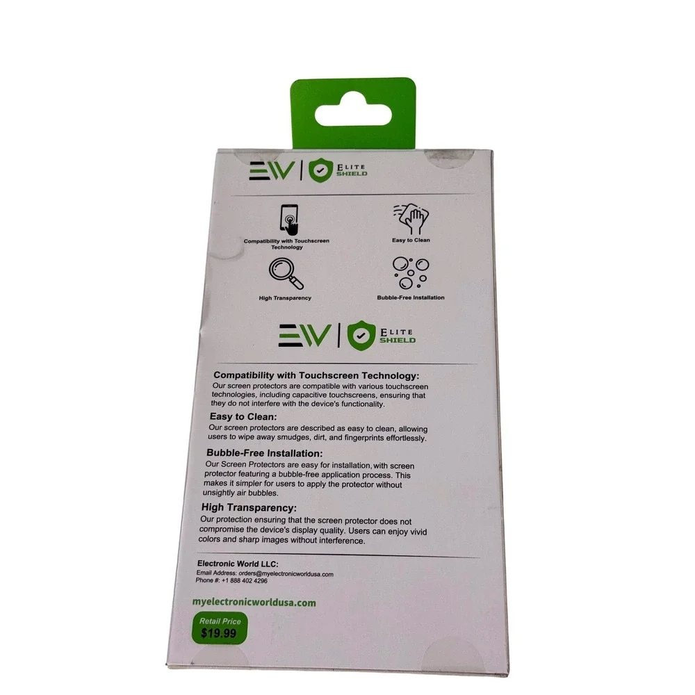 EVIO Elite Shield Privacy Screen Protector for‎ Cricket Outlast Tempered Glass